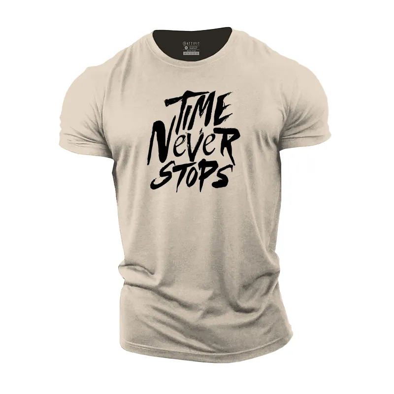 Time Never Stops Cotton T-Shirt