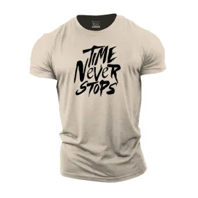 Time Never Stops Cotton T-Shirt