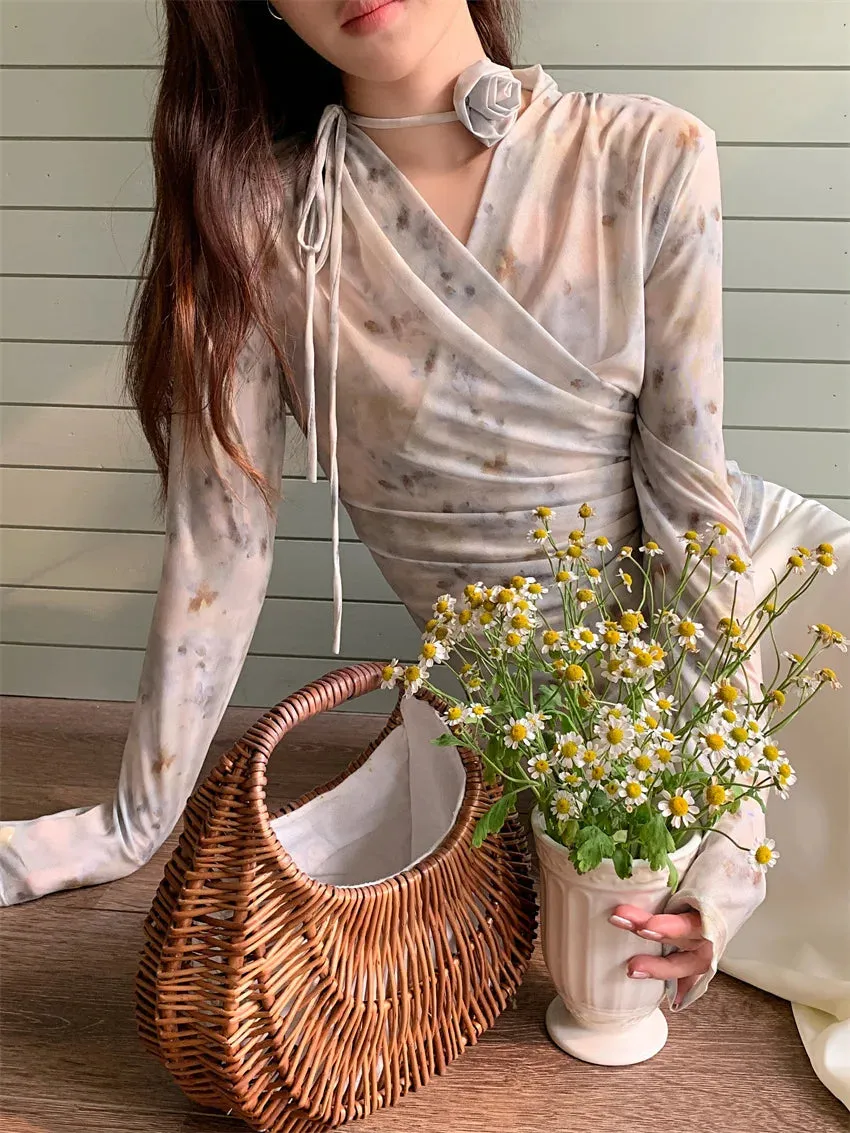 Vintage Sexy Trends Long Tunic Female Blouse