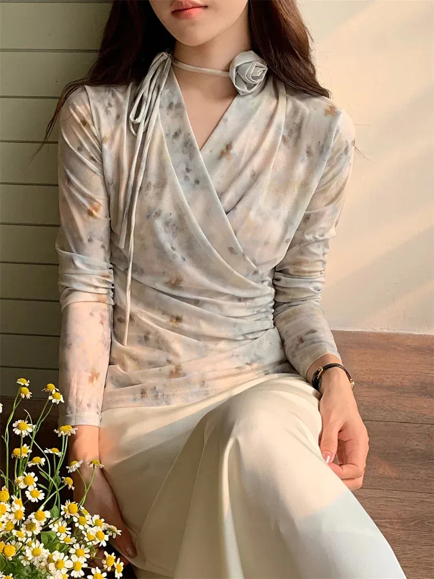 Vintage Sexy Trends Long Tunic Female Blouse