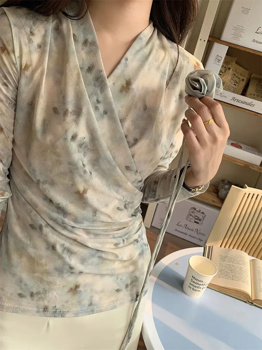 Vintage Sexy Trends Long Tunic Female Blouse
