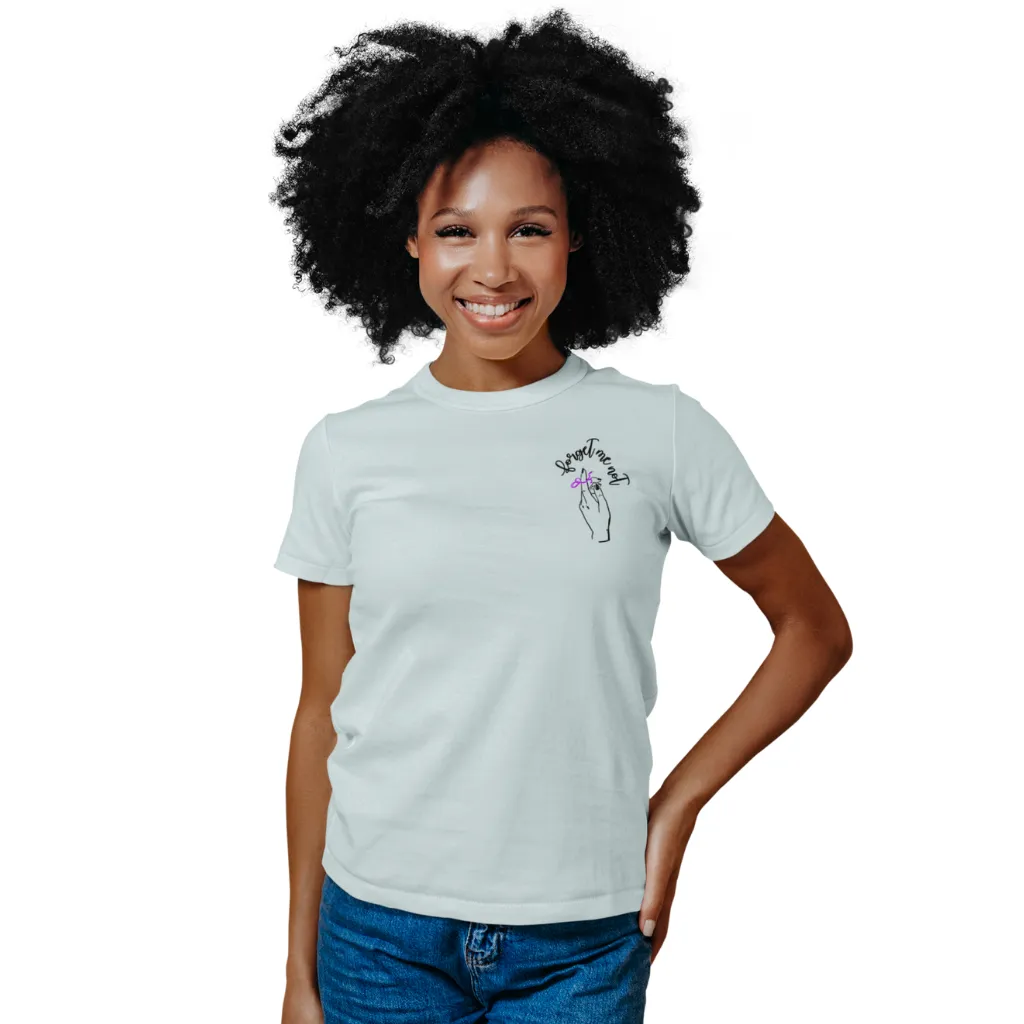 Woman Short Sleeve Tee - Forget me (k)Not