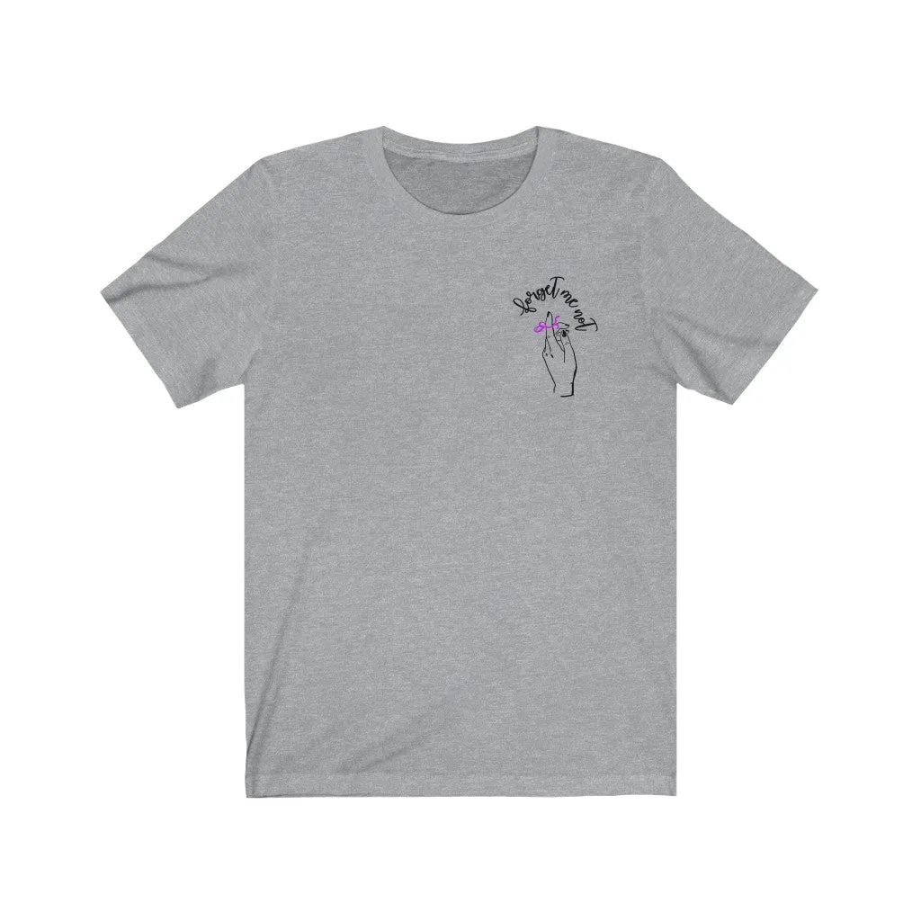Woman Short Sleeve Tee - Forget me (k)Not