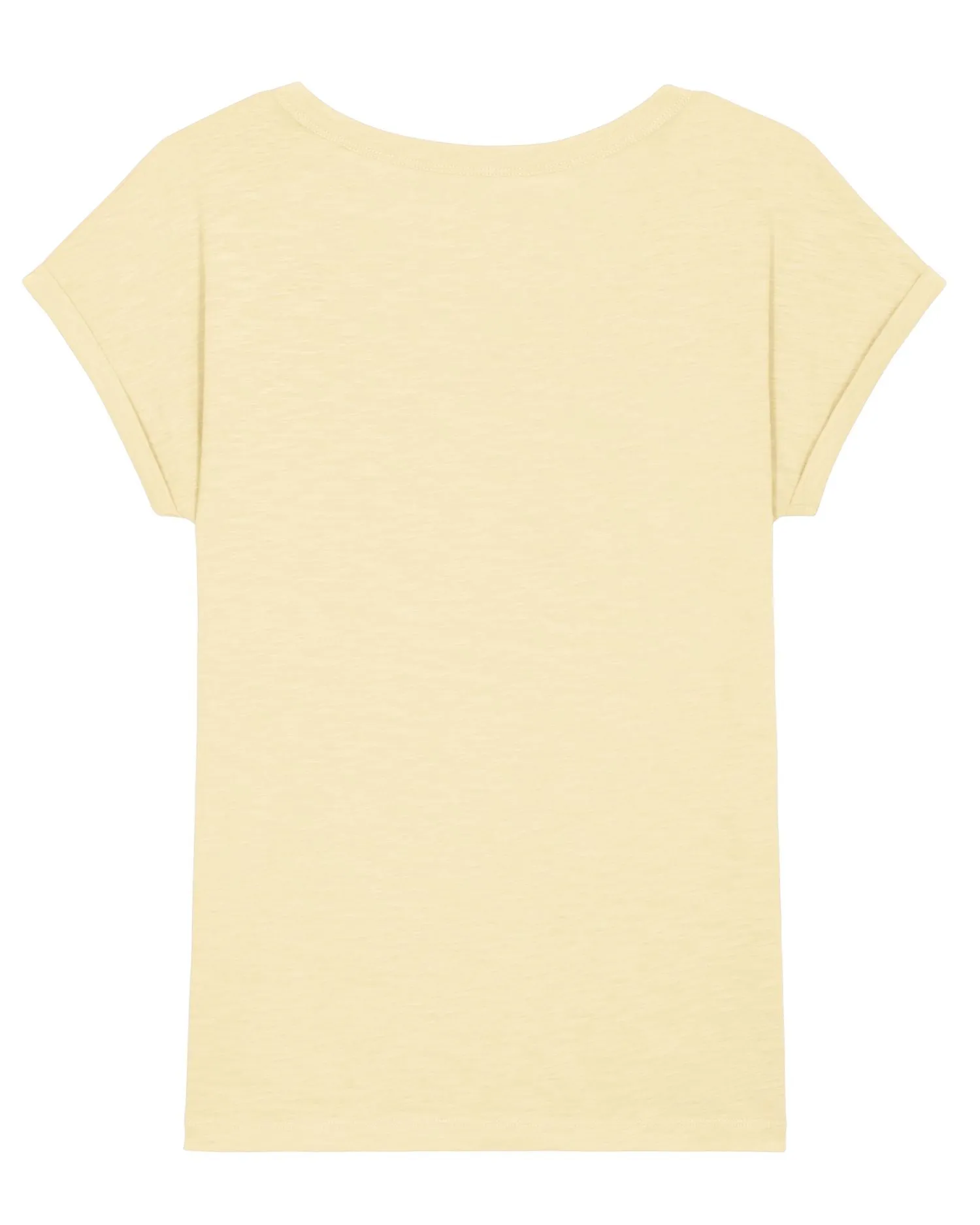Women's Organic Slub Tee with Rolled Sleeves | Stella Rounder Slub T-shirt STTW112