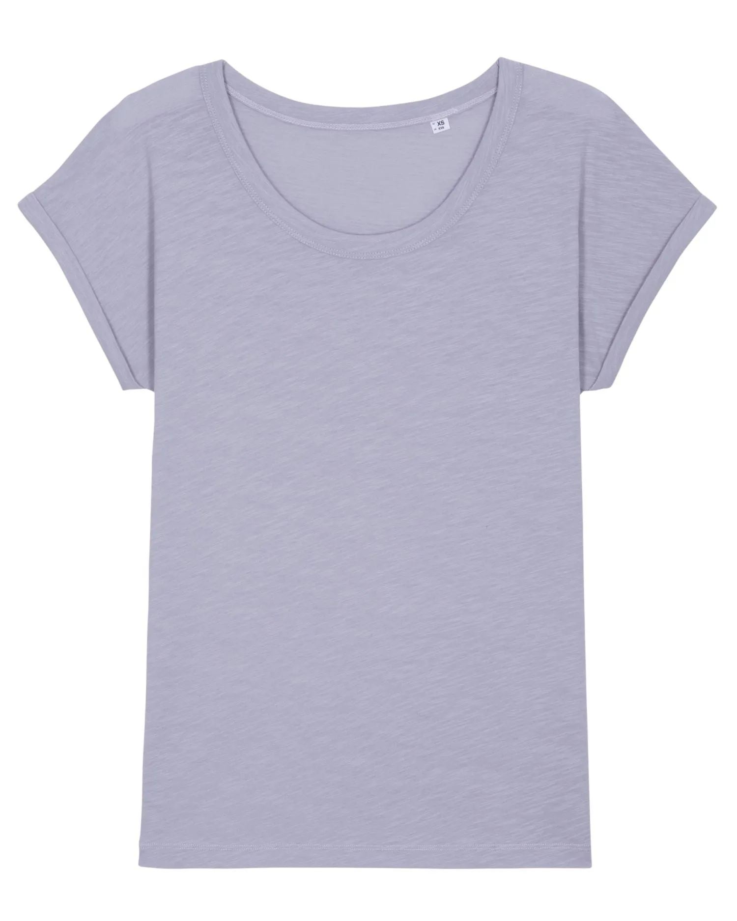 Women's Organic Slub Tee with Rolled Sleeves | Stella Rounder Slub T-shirt STTW112