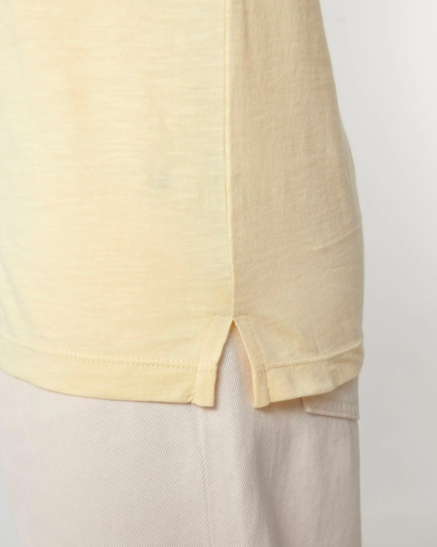 Women's Organic Slub Tee with Rolled Sleeves | Stella Rounder Slub T-shirt STTW112