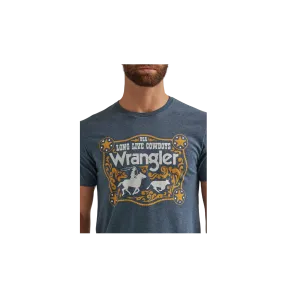 Wrangler Men's Buckle Graphic Midnight Heather T Shirt