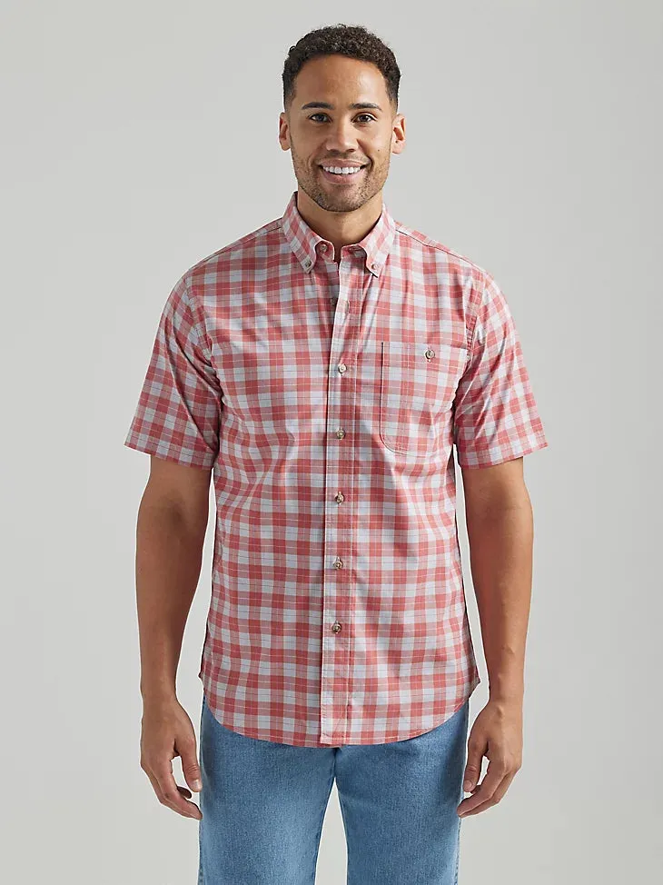 Wrangler Wrinkle Resist Rugged Wear Button Down