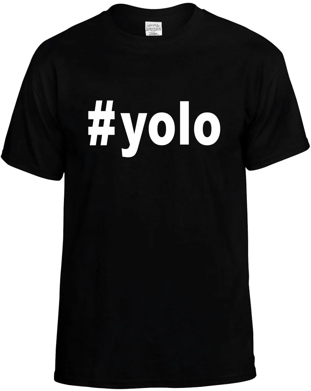 #Yolo Hashtag Unisex T-Shirt Novelty Graphic Tee Shirt